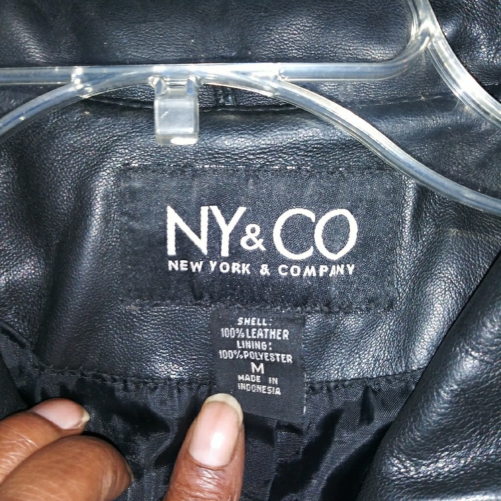 Black soft leather jacket